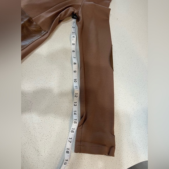 Light Brown Blazer with Leather Details - Picture 5 of 5